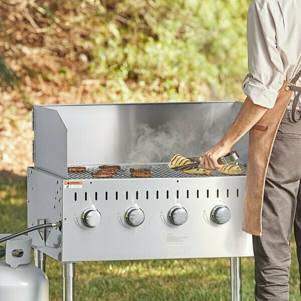 Backyard Pro LPG36 36in Stainless Steel Liquid Propane Outdoor Grill with Wind Guard 554LPG36WGKIT